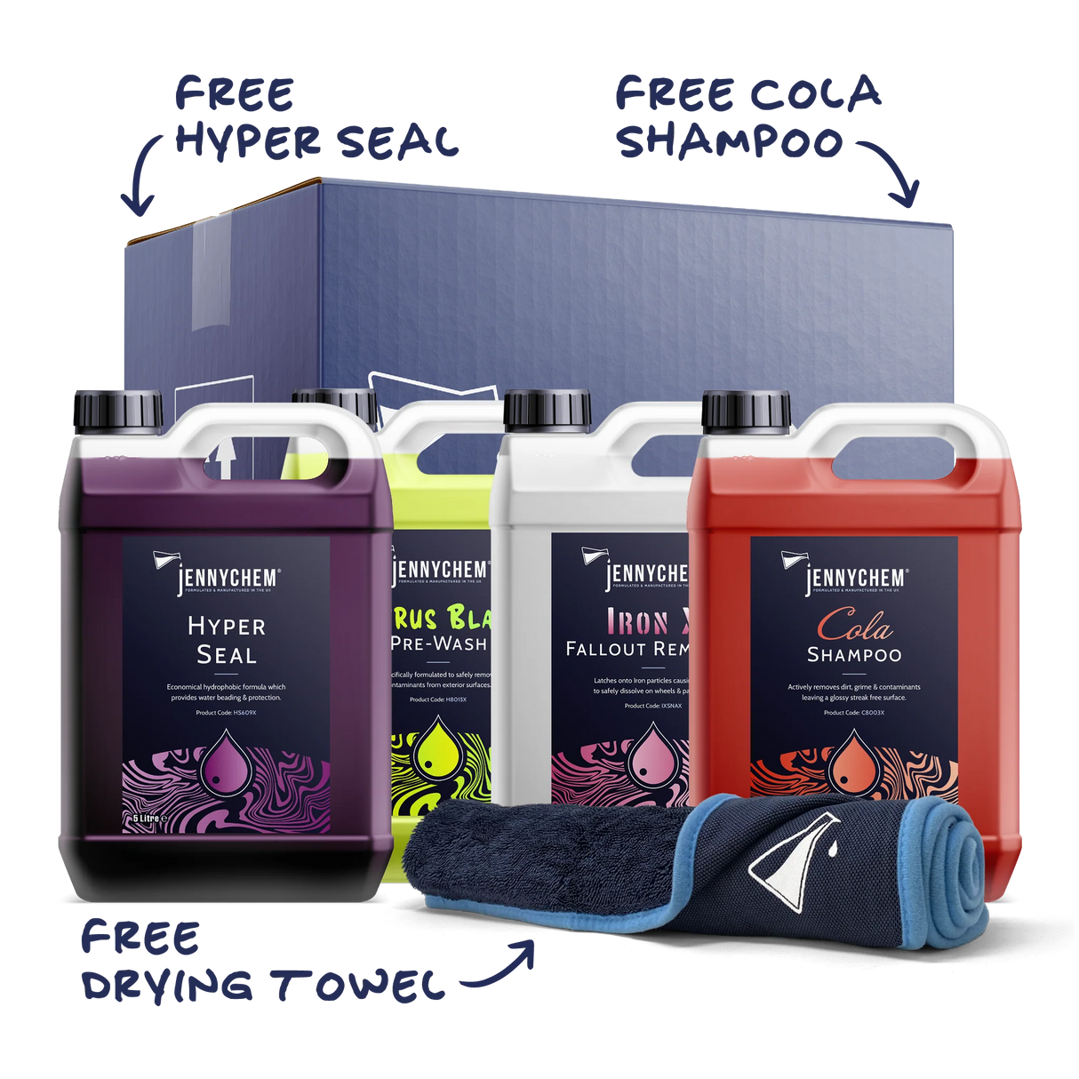 Jennychem Core Four Car Cleaning Kit | Everything you need!