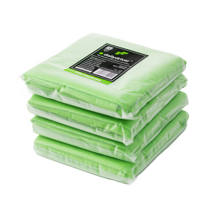 Fibregloss Green Dailydriver Multi-Purpose Microfibre Towels | 12 Pack All Purpose Microfibre Cloths 430GSM
