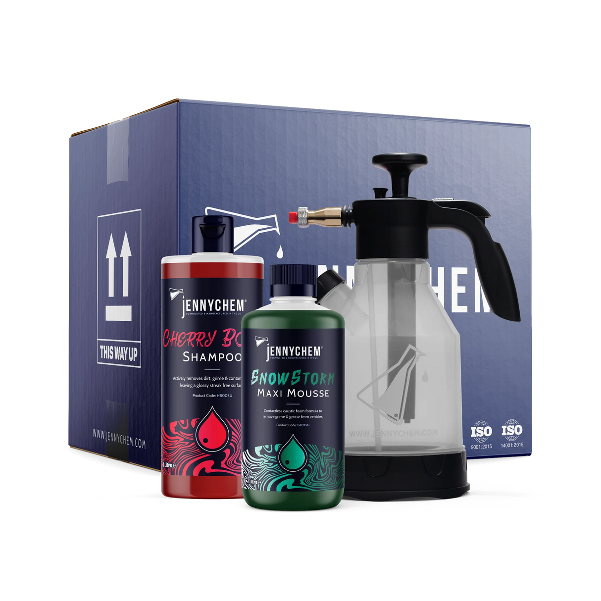 Jennychem Foaming Pump Sprayer Bundle | Perfect Deep Clean 1L