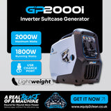 Gorilla Power 2000W Inverter Suitcase Generator - GP2000i