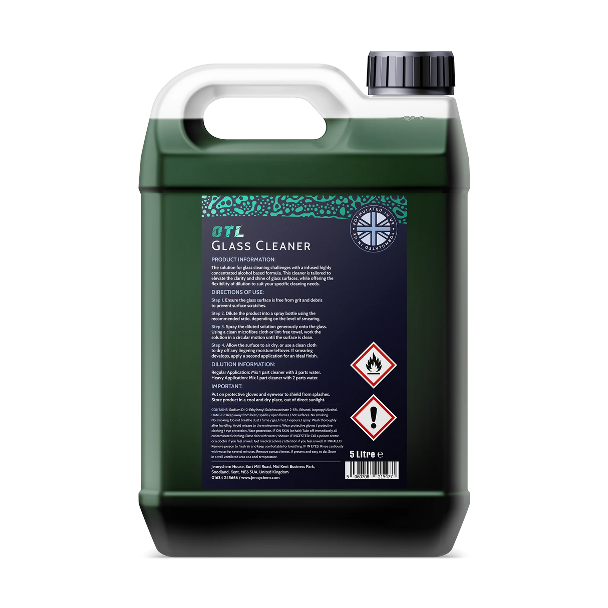 Jennychem Glass Cleaner OTL | Alcohol Based Car Window Cleaner 5L
