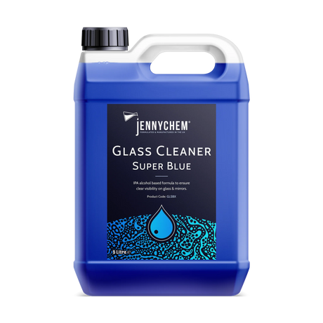 Jennychem Glass Cleaner Super Blue 5L | IPA Based Formula