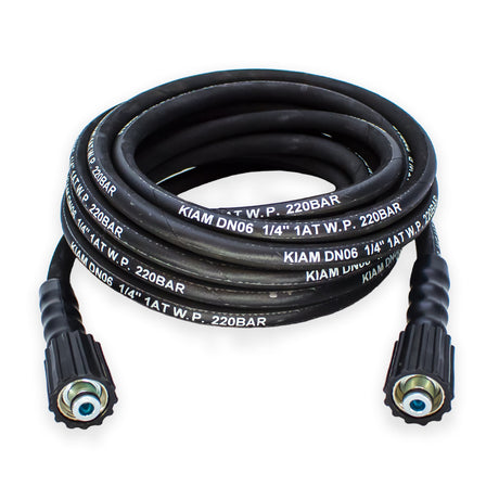  M22 Female Heavy Duty 1/4" Rubber Pressure Washer Hose