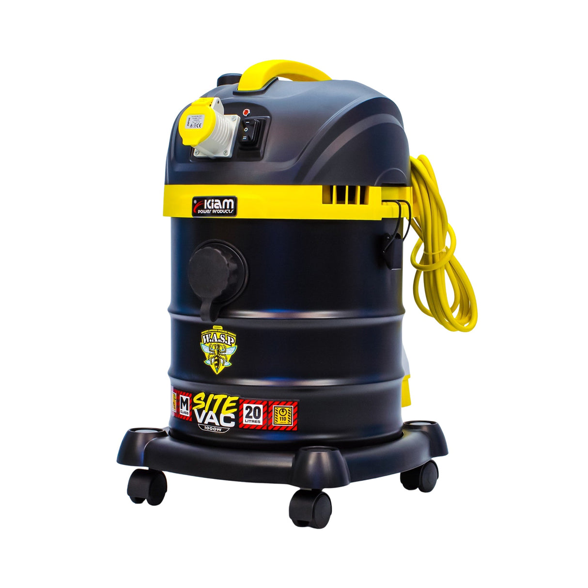 Kiam SiteVac 110V M-Class 1000W Vacuum Cleaner 20L W.A.S.P
