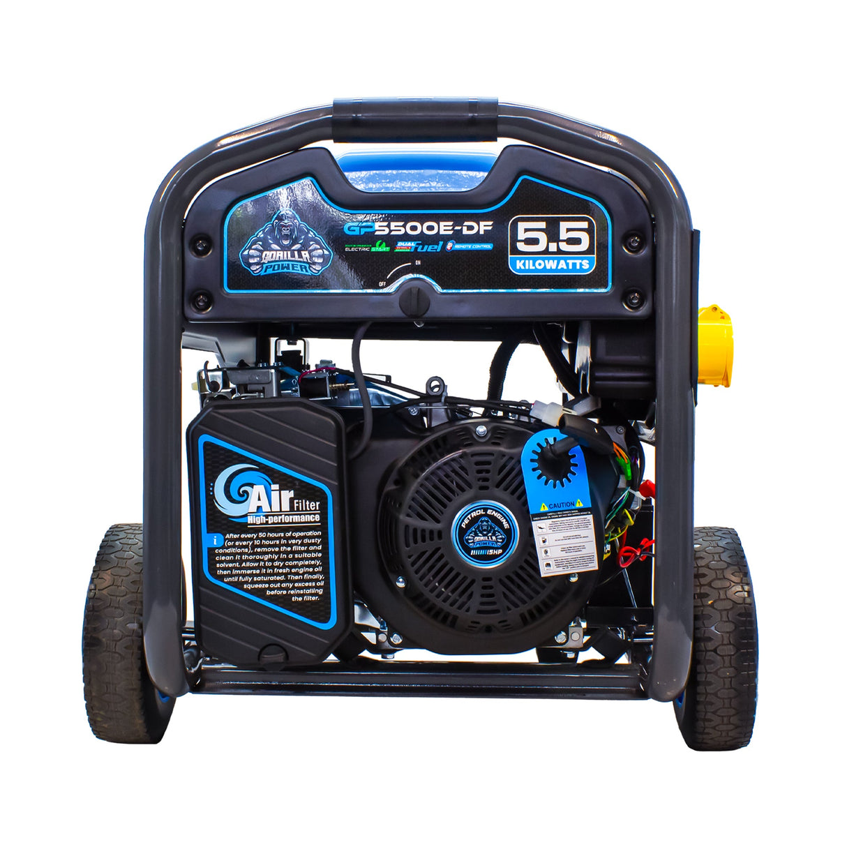 Gorilla Power 5500W Dual-Fuel Generator with Electric Start GP5500E-DF