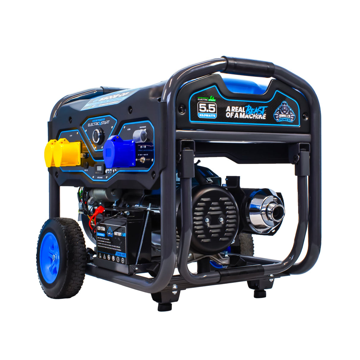 Gorilla Power 5500W Dual-Fuel Generator with Electric Start GP5500E-DF