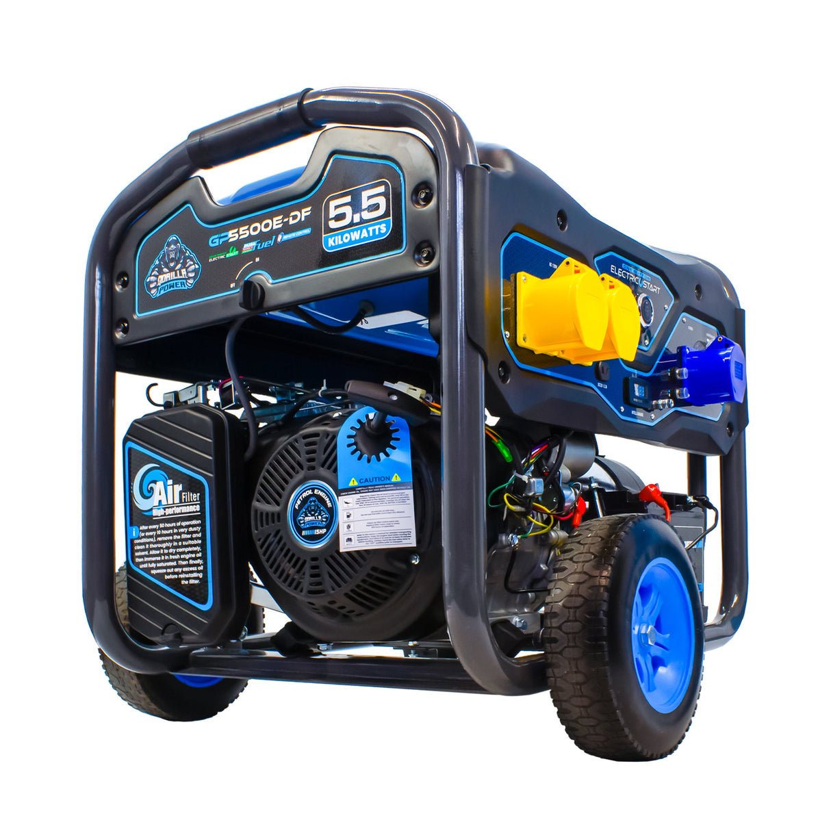 Gorilla Power 5500W Dual-Fuel Generator with Electric Start GP5500E-DF