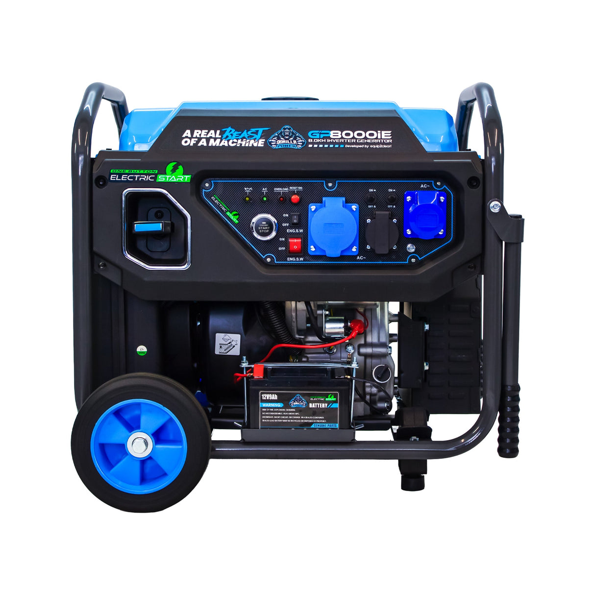 Gorilla Power 8000W Inverter Open Frame Generator with Electric Start