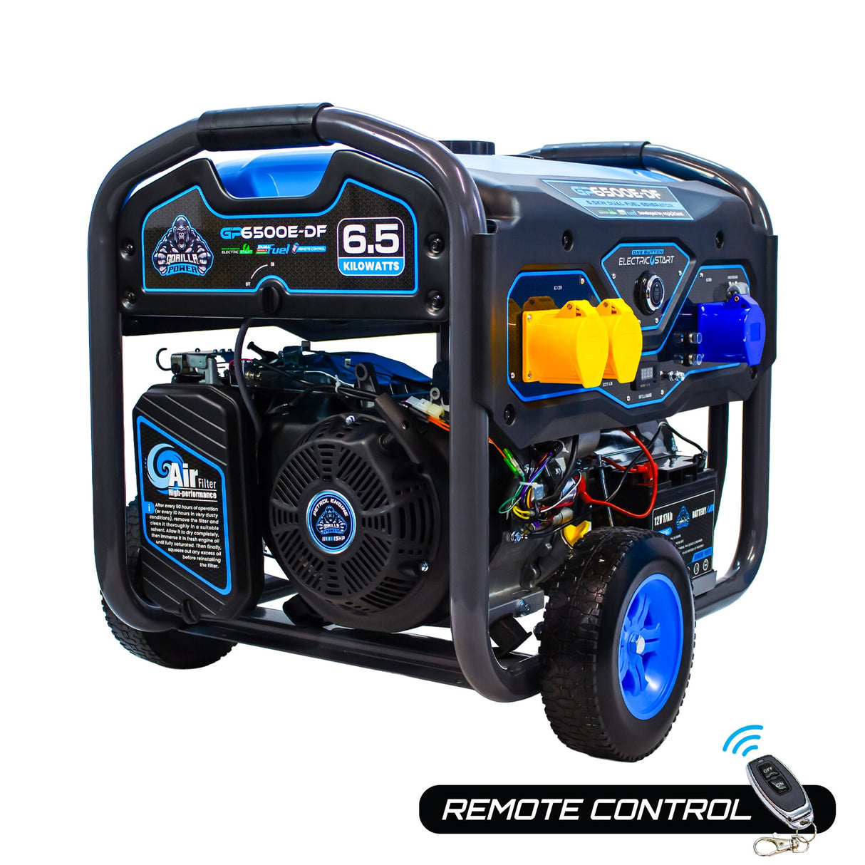 Gorilla Power 6500W Dual-Fuel Generator with Electric Start GP6500E-DF