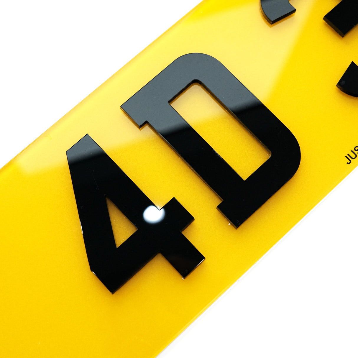 4D 3MM Number Plates