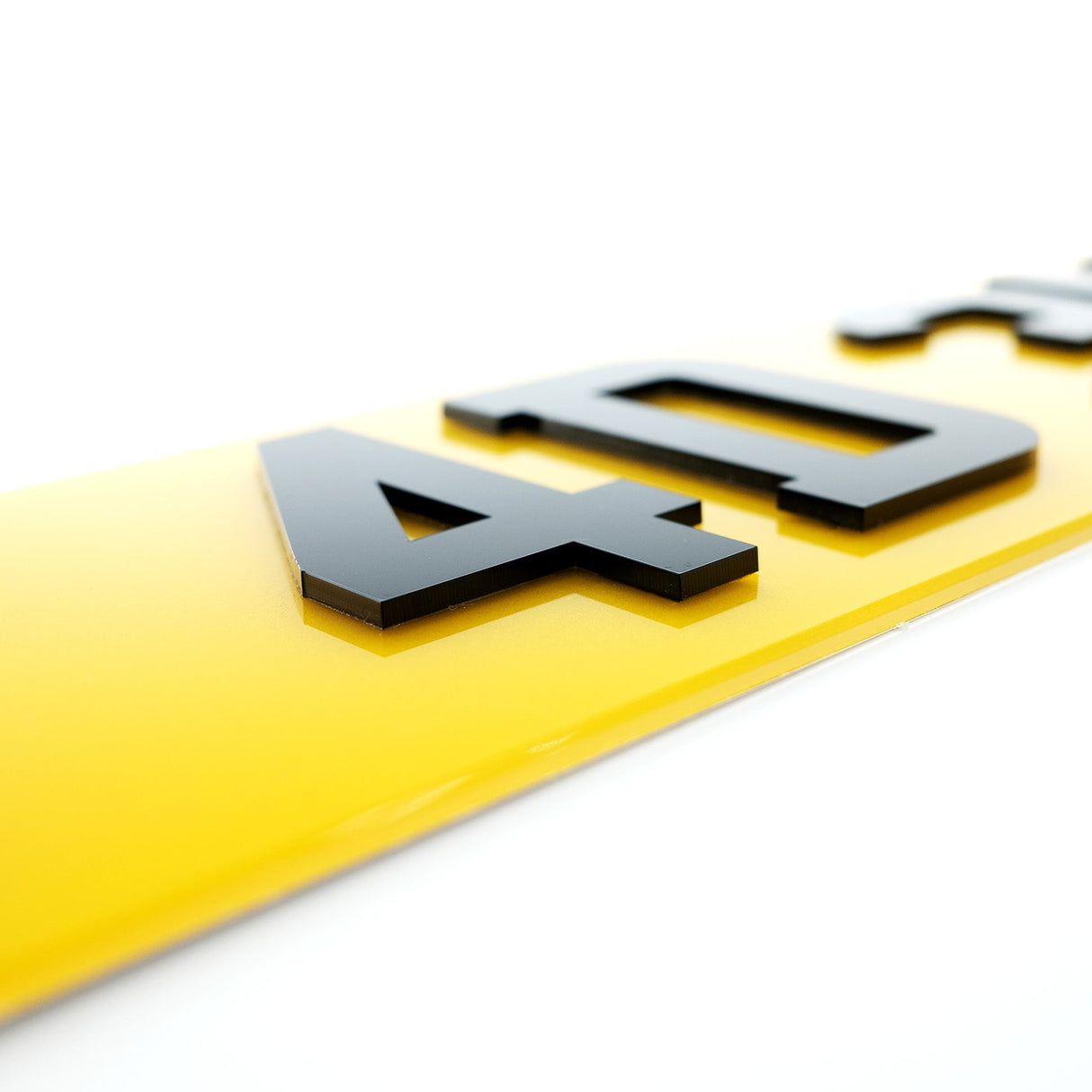 4D 3MM Number Plates