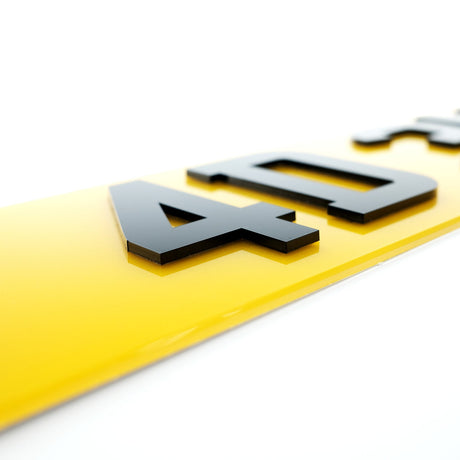 4D 3MM Number Plates