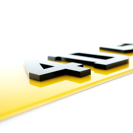 4D 5MM Number Plates