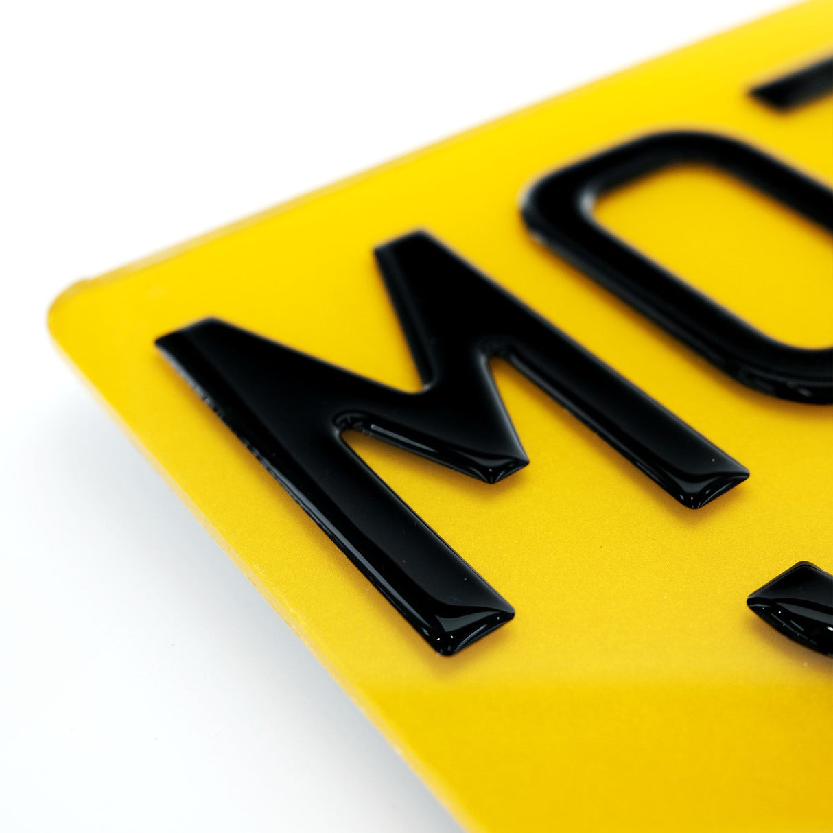 3D Gel Motorbike Number Plate