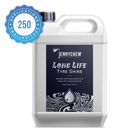 Jennychem Long Life Tyre Shine | Revitalize Rubber, Plastic & Vinyl