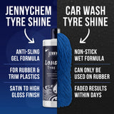 Jennychem Long Life Tyre Shine | Revitalize Rubber, Plastic & Vinyl