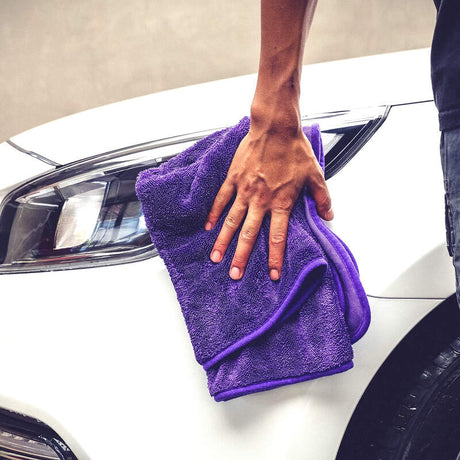 Maxshine Purple Single Twisted Loop Drying Towel 600GSM