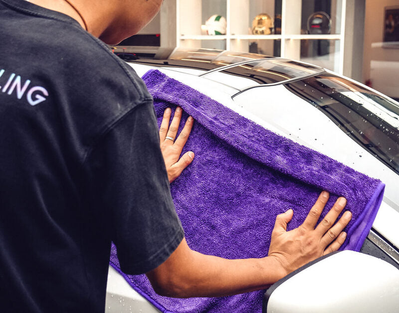 Maxshine Purple Single Twisted Loop Drying Towel 600GSM