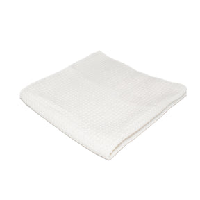 Mammoth All-White Waffle Weave Glass Towel | Glass Cloth