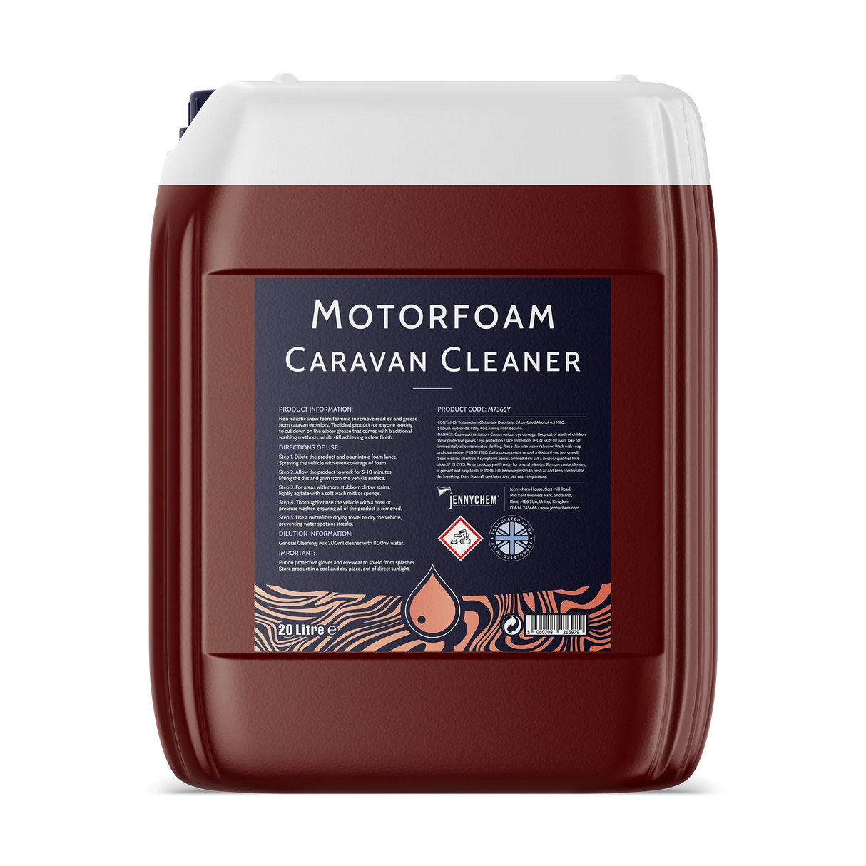 Jennychem Motorfoam Caravan Cleaner 20L | Snow Foam