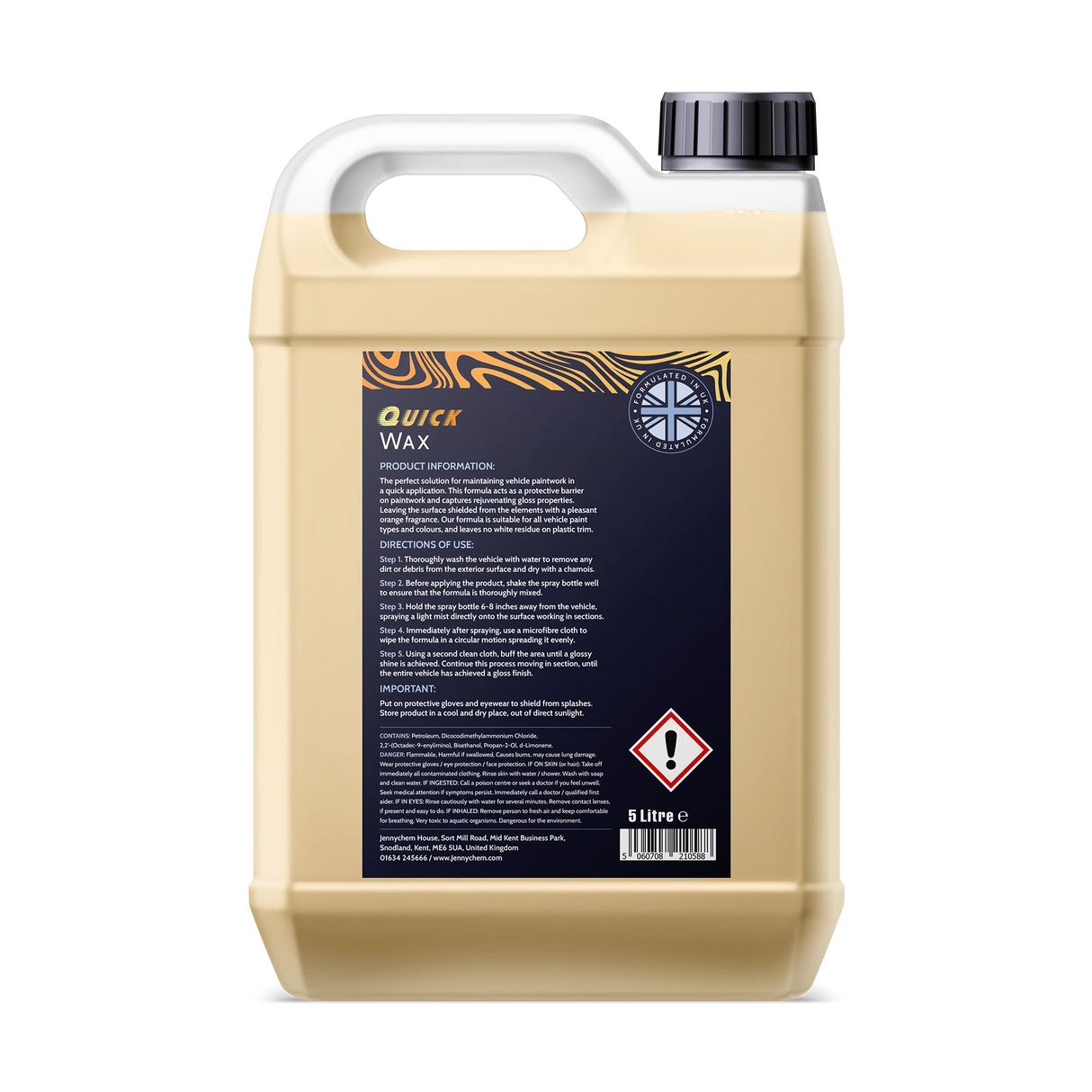 Jennychem Orange Quick Wax | Fast Protective Application 5L