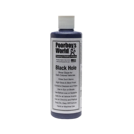 Poorboy's World Black Hole Show Glaze 473ml | For Dark Cars
