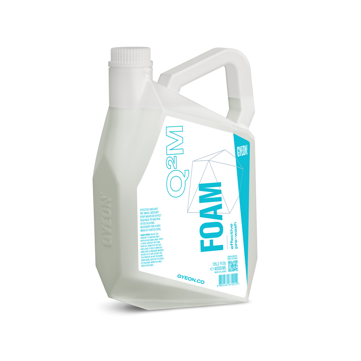 Gyeon Q²M Foam | pH Neutral Thick Snow Foam 4L