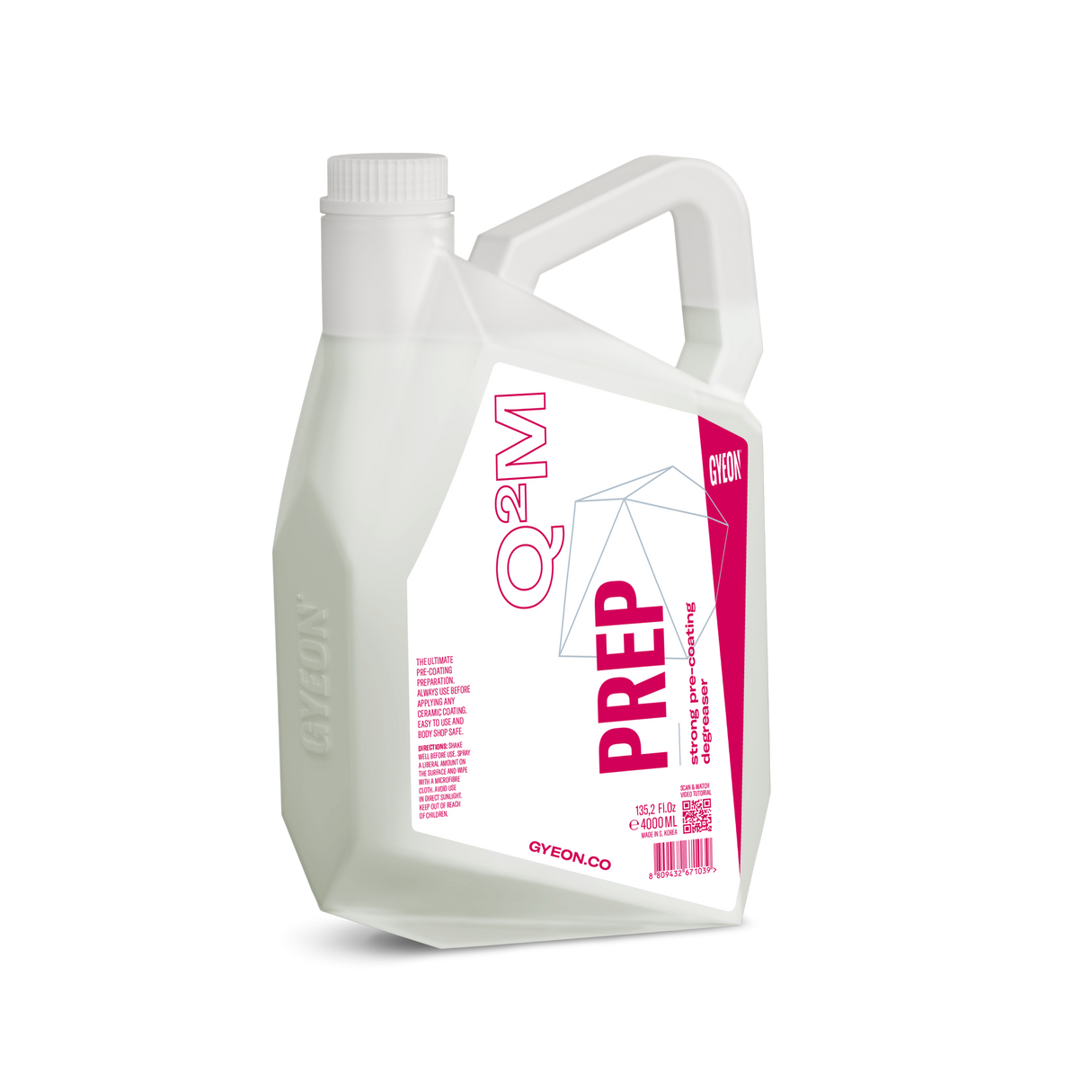 Gyeon Q²M Prep | Preparation Spray For Ceramic Coating and Wax 4L