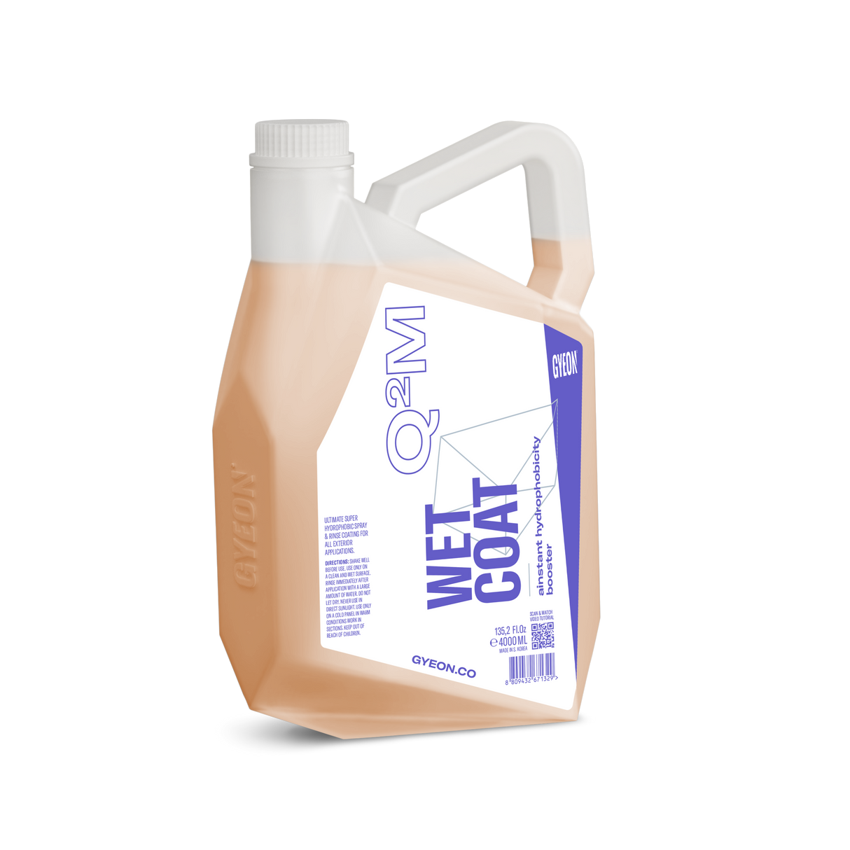 Gyeon Q²M Wet Coat | Spray on, Rinse off Ceramic Sealant 4L