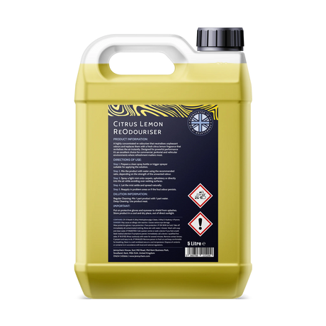 Jennychem Re-Odouriser Concentrate 5L | Dilutable Air Freshener - Citrus Lemon