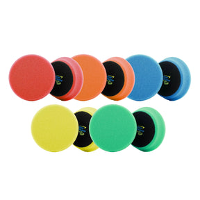 ShineMate Flat Foam Polishing Pad Bundle | 4 Inch Foam Pad Set