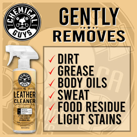 Chemical Guys Leather Cleaner 473ml | pH Balanced Cleaner