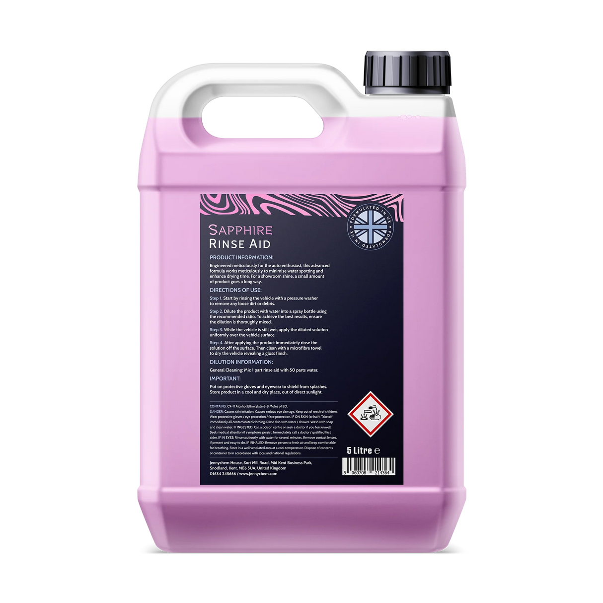 Jennychem Sapphire Super Protective Rinse Aid | Spray On Ceramic 5L