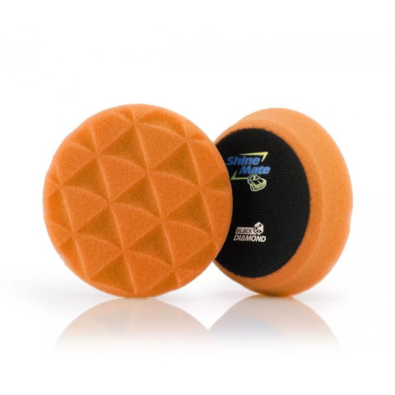 ShineMate Black Diamond Orange Light Cutting Pad 4 inch