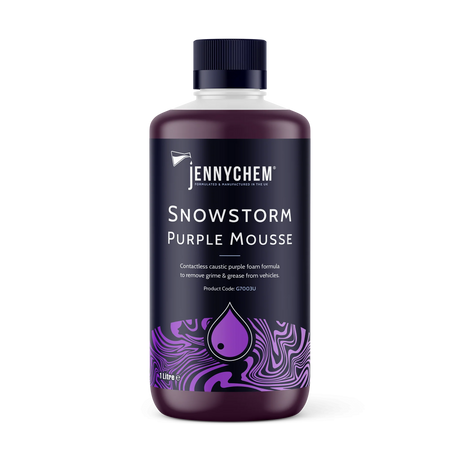 Jennychem Snowstorm Purple Mousse 1L | Purple TFR Snow Foam