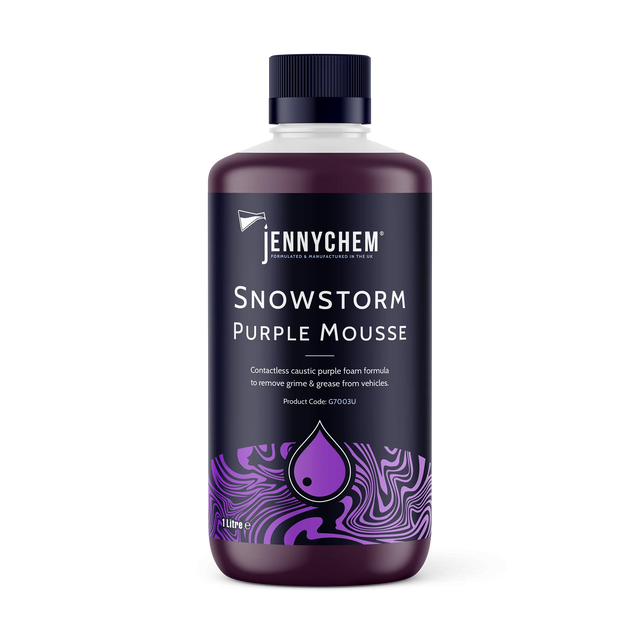 Jennychem Snowstorm Purple Mousse 1L | Purple TFR Snow Foam