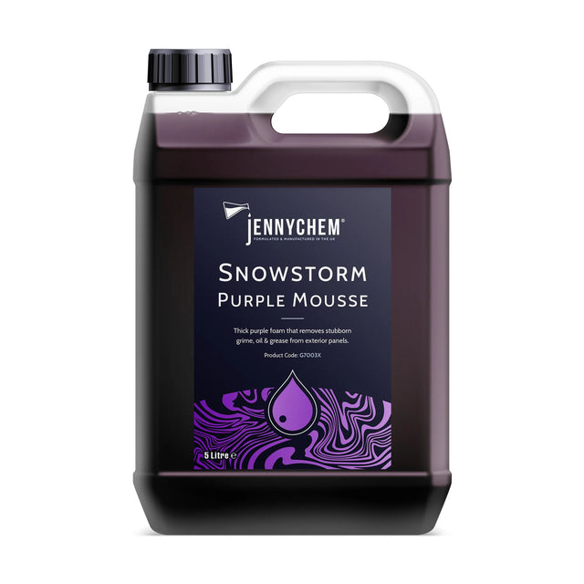 Jennychem Snowstorm Purple Mousse 5L | Purple TFR Snow Foam