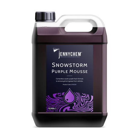 Jennychem Snowstorm Purple Mousse 1L | Purple TFR Snow Foam