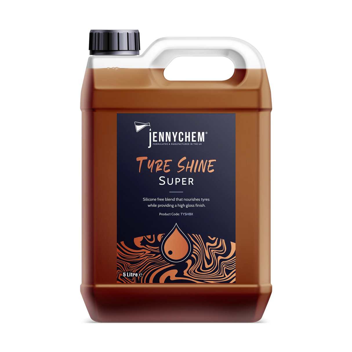 Jennychem Tyre Shine Super 5L | Silicone Free  High Gloss Dressing