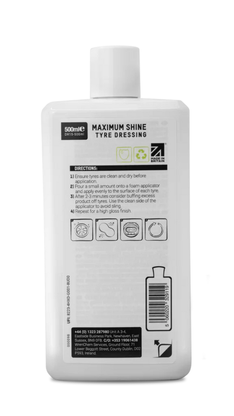 ValetPRO Maximum Shine Tyre Gel 500ml | High Gloss Finish