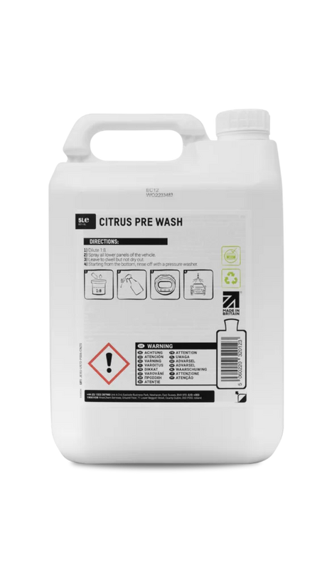ValetPRO Citrus Pre Wash | Wax & Sealant Safe 5L