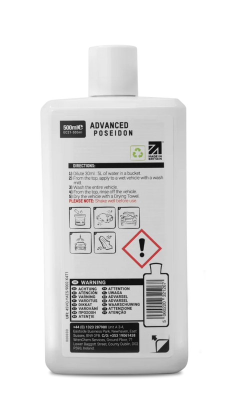 ValetPRO Advanced Poseidon Car Wash Shampoo | High Gloss 500ml