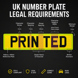 4D InLine Number Plates