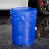 Grit Guard Wash Bucket Clear Blue