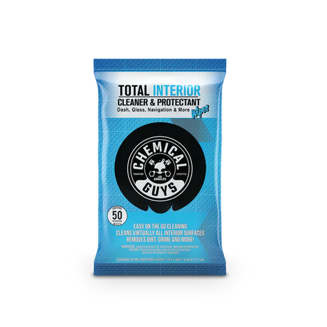 Chemical Guys Total Interior Cleaner & Protectant Wipes (50 Wipes)