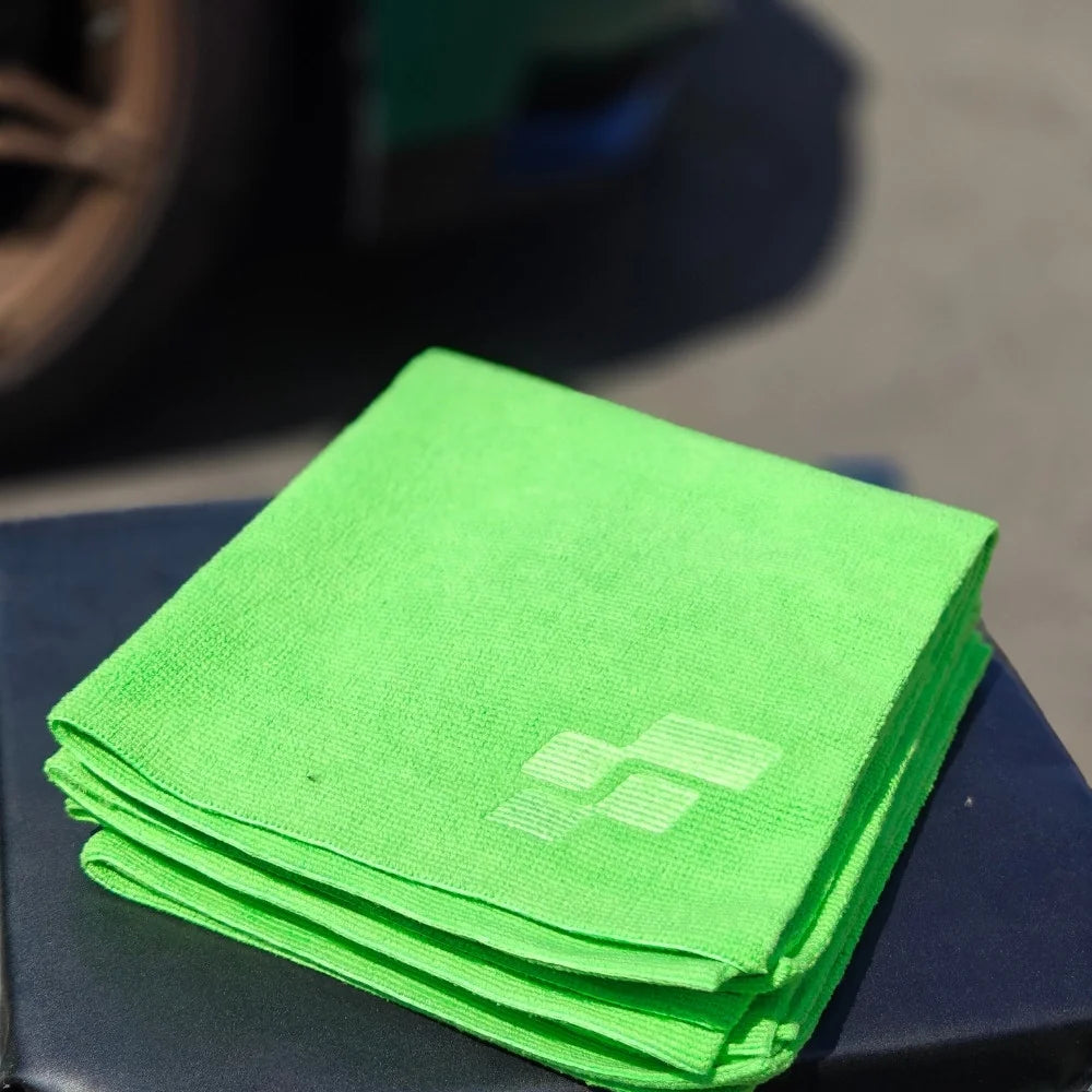 Fibregloss Dailydriver Multi-Purpose Microfibre 430GSM 12 Pack Green