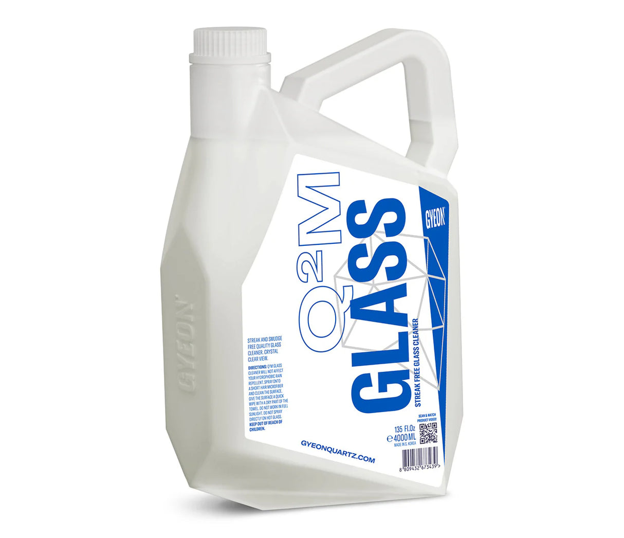 Gyeon Q2M Glass 4L | Alcohol Based Glass Cleaner