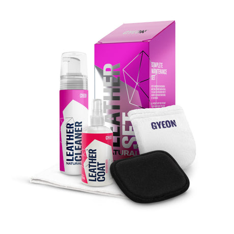 Gyeon Q²M Leather Set Natural | Clean, Condition and Protect 