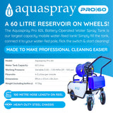 Aquaspray® Pro 60L Battery-Operated Water Spray Tank
