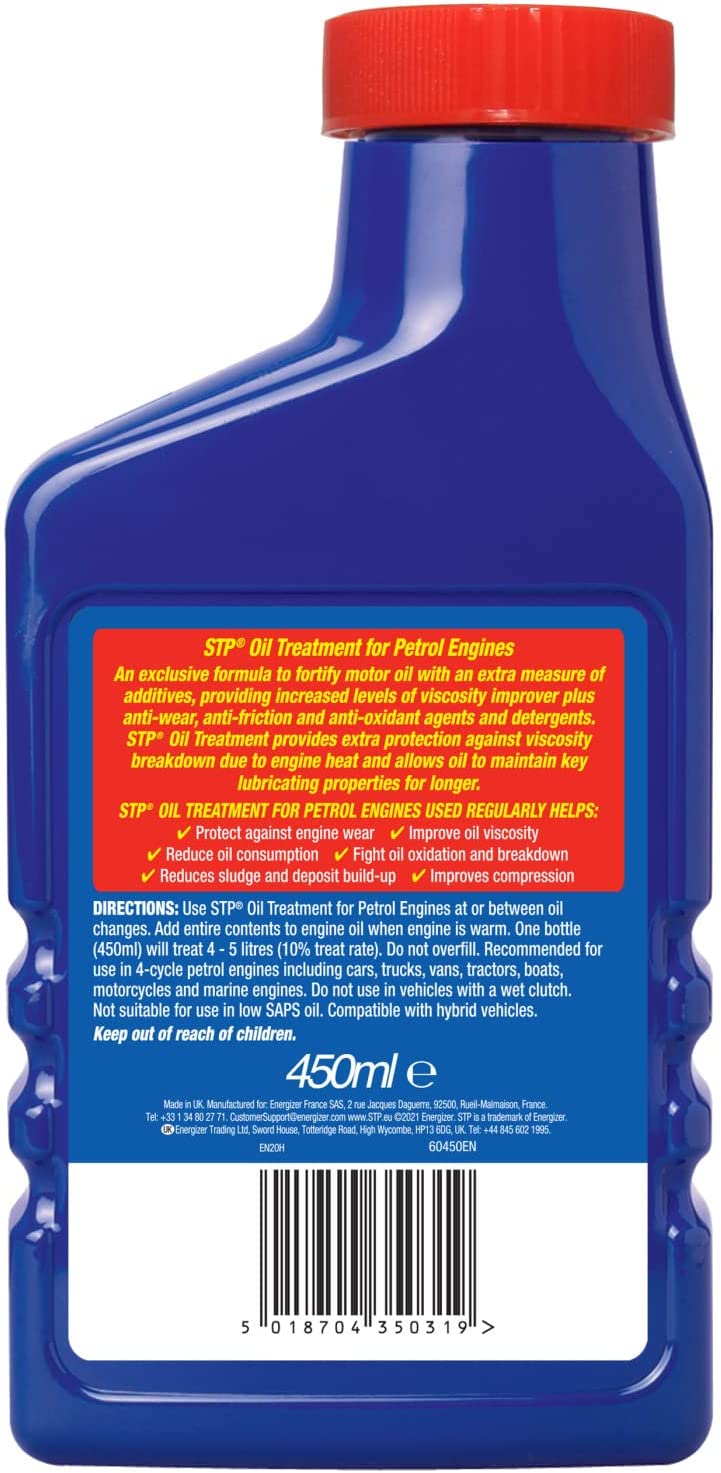 STP Oil Treatment Petrol Engines 450ml | Engine Oil Additive